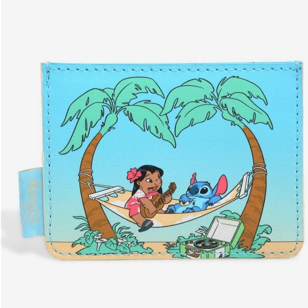 💙 Loungefly Disney Lilo & Stitch Hammock Cardholder Wallet - Brand New